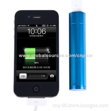 Unique Design of Mini Power Tube with 2,200mAh Capacity, Aluminum Case